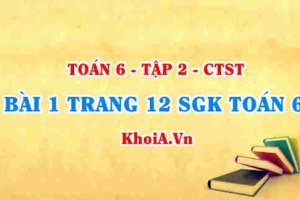 Bài 1 trang 12 SGK Toán 6 Tập 2 Chân trời sáng tạo